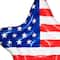 Swimline 6ft. Inflatable American Flag Star Island Pool Float